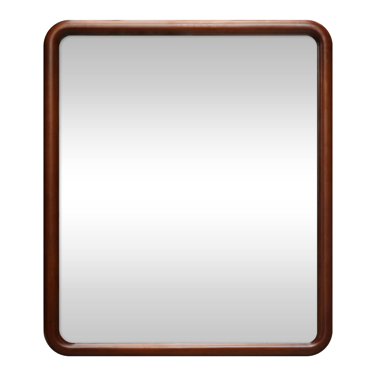 18" x 21" Rounded Corner Wood Decorative Mirror by Ashland®
